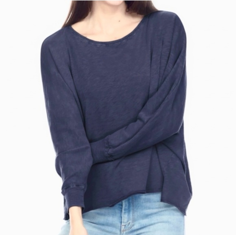 HELLO NITE Dani Dolman Oversized Scoop Neck Top Size Large